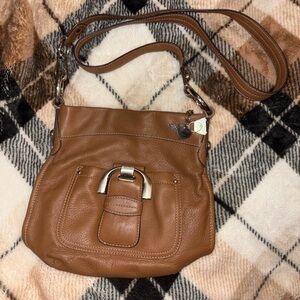 B Makowsky Leather Crossbody